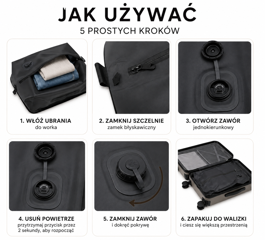 Podróżna torba kompresyjna